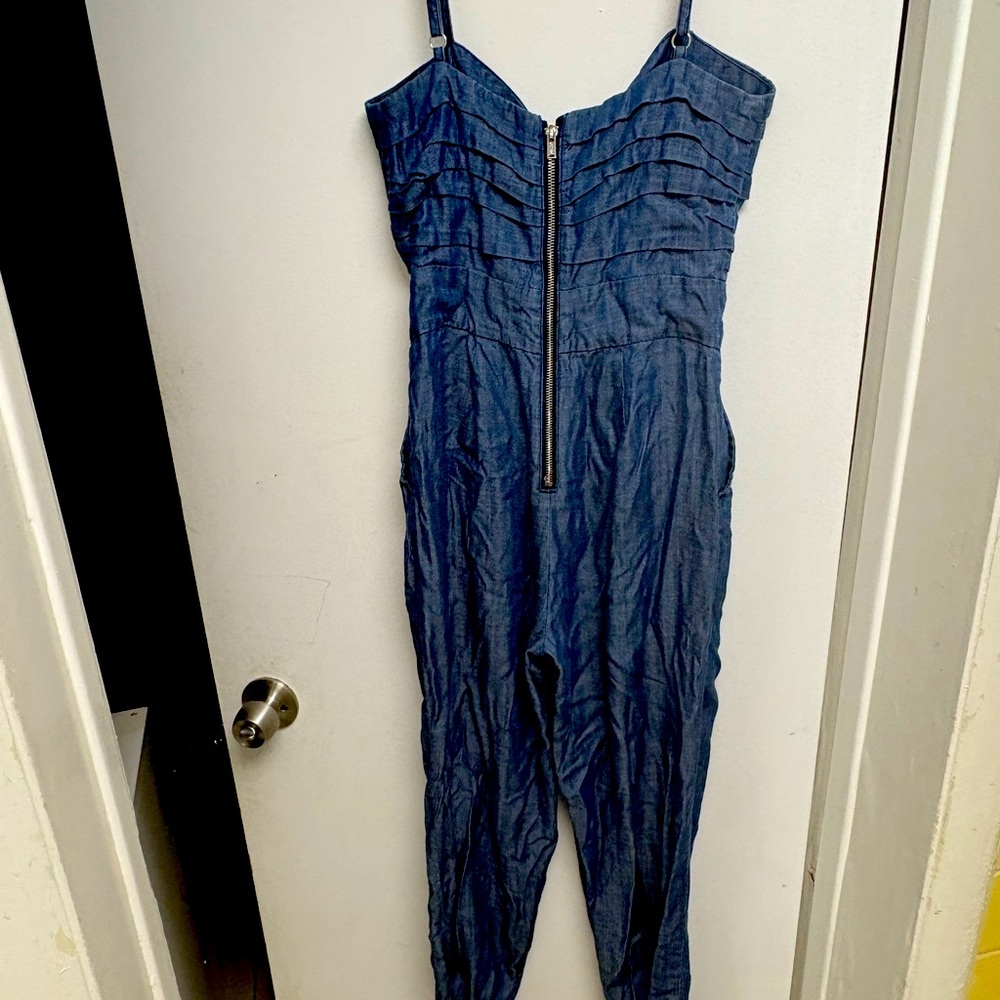 Guess Blue Denim Jumpsuit